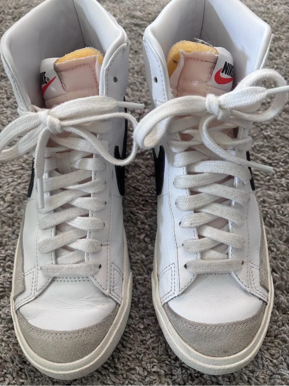 Nike Mid ‘77 White/Black High-Top Sneakers Athleisure Womens Size 7